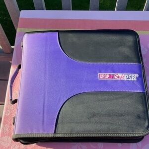 Purple and Black Crop In Style Scrapbook Case